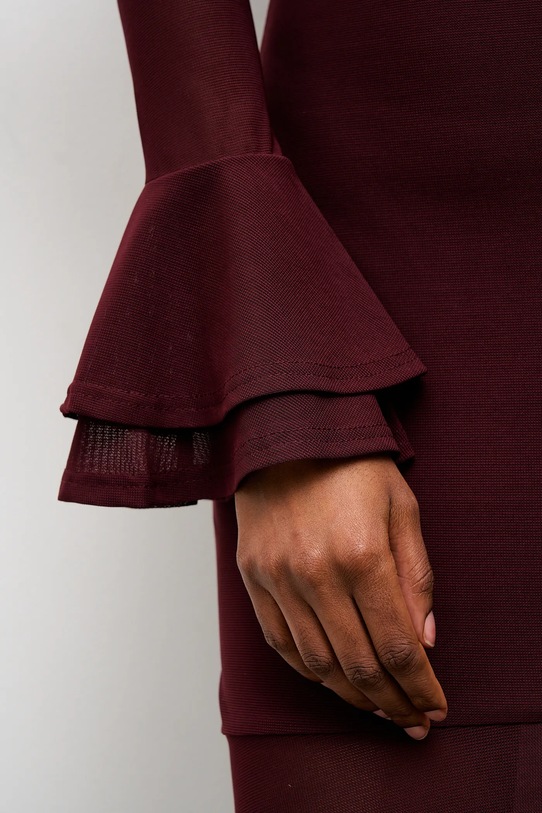 Answear.LAB sukienka 23451.fak bordowy