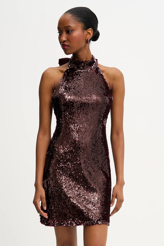 Odzież Answear.LAB sukienka 15817.fak bordowy