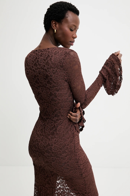 Answear.LAB sukienka brązowy 23451-1.fak