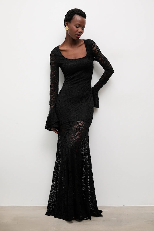 Answear.LAB sukienka 23451-1.fak czarny WS26