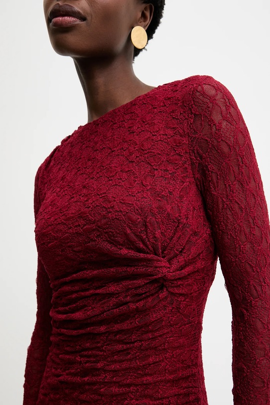 Answear.LAB sukienka 15781.fak bordowy