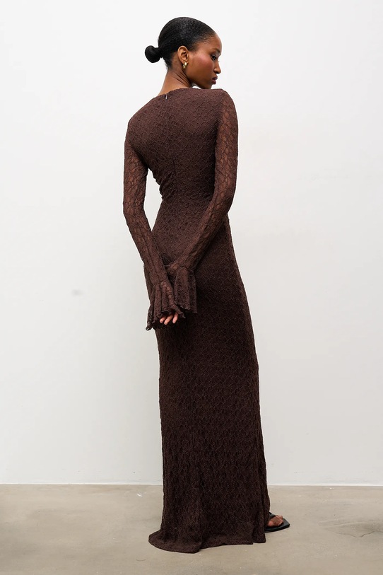 Odzież Answear.LAB sukienka 15781.fak brązowy