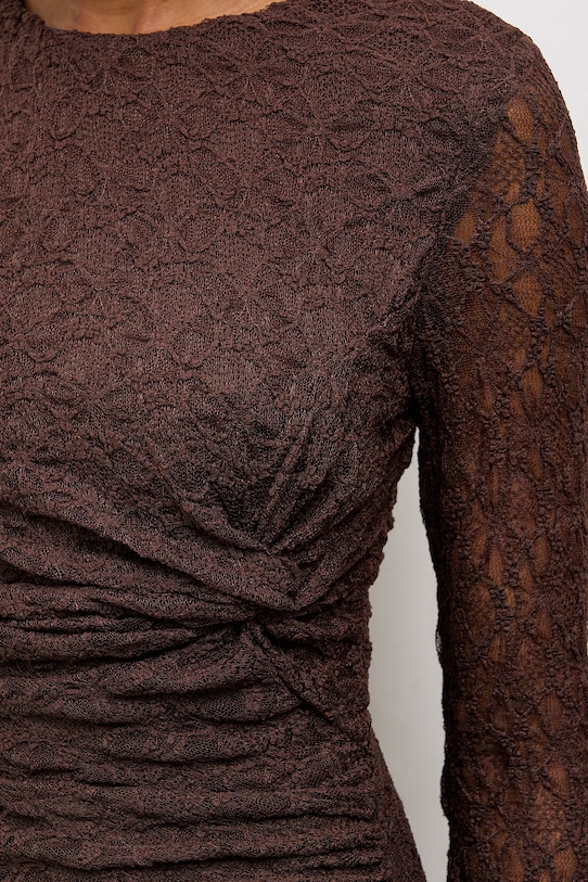 Answear.LAB sukienka 15781.fak brązowy