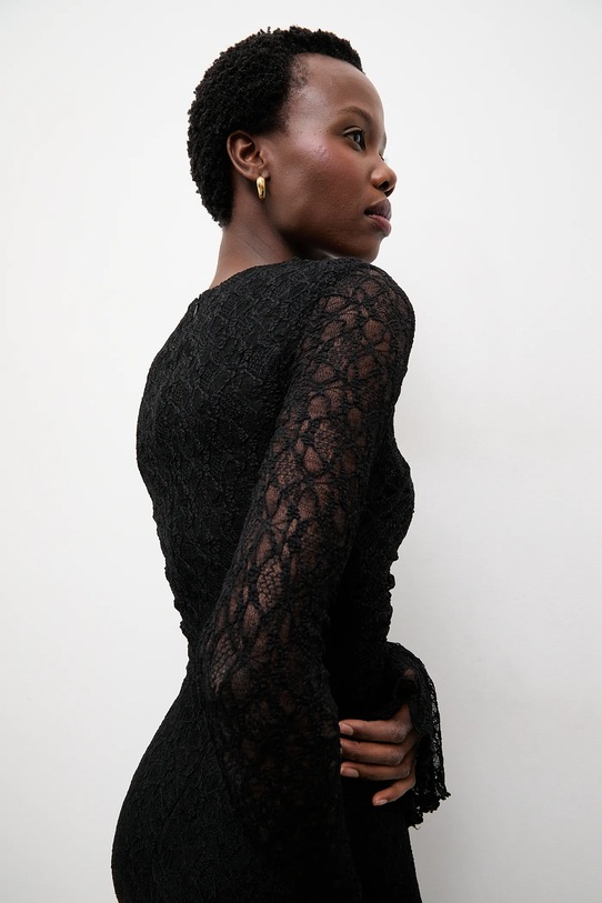 Answear.LAB sukienka 15781.fak czarny