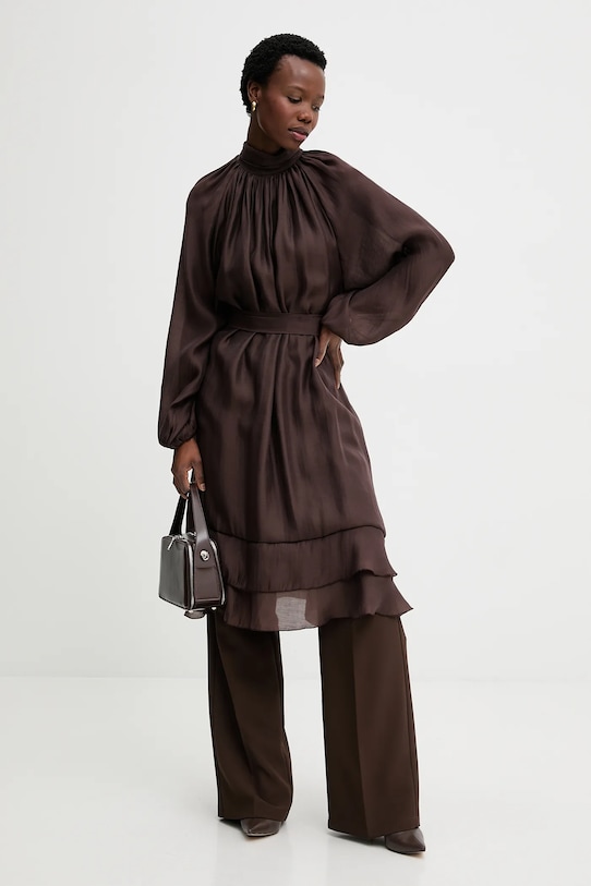 Answear.LAB sukienka casual brązowy PR27471.fjk