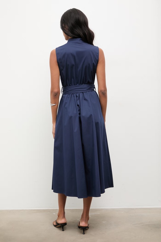 Odzież Answear.LAB sukienka 971282.hak granatowy