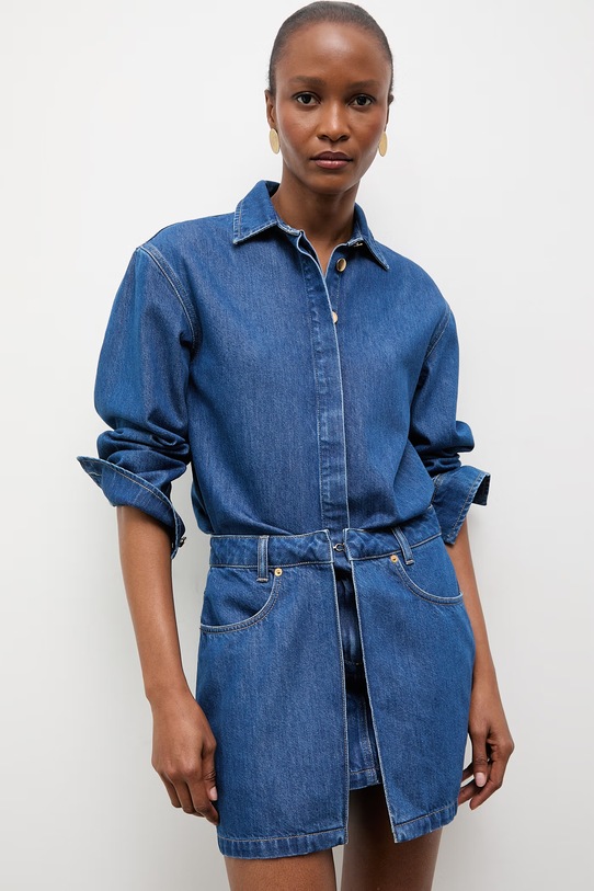 Answear.LAB sukienka letnia jeansowa WS26-SUD095