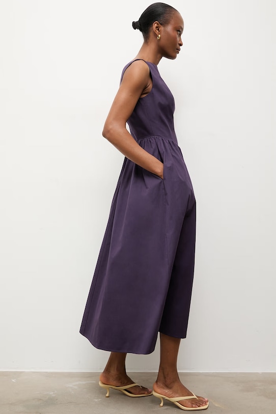 Answear.LAB sukienka bawełniana WS26-SUD096 fioletowy WS26