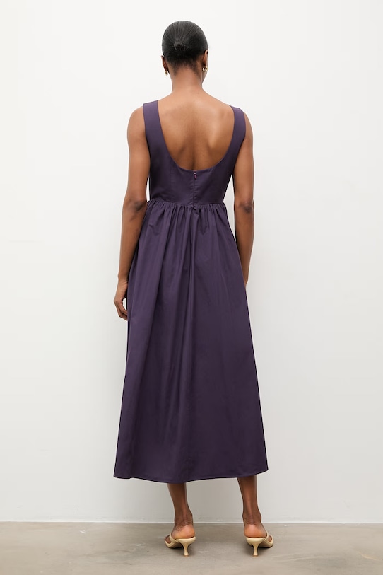 Odzież Answear.LAB sukienka bawełniana WS26-SUD096 fioletowy