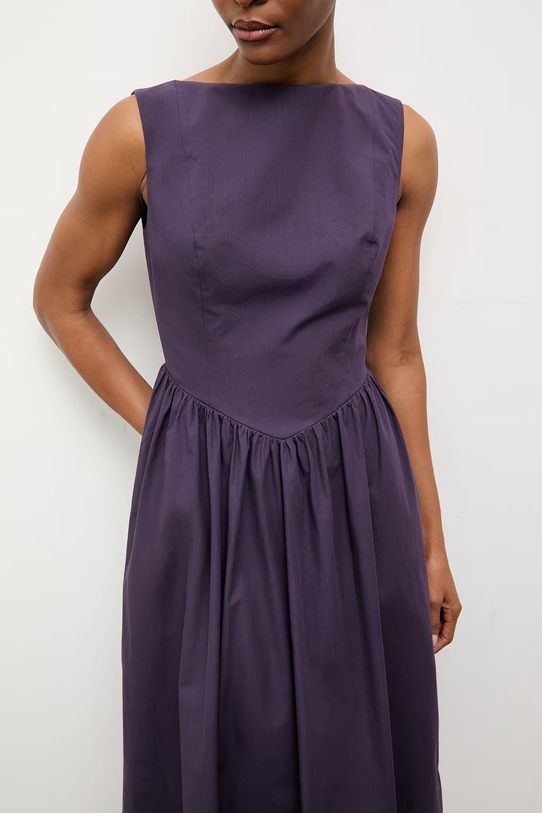 Answear.LAB sukienka bawełniana WS26-SUD096 fioletowy