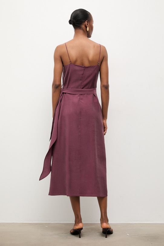 Odzież Answear.LAB sukienka WS26-SUD097 bordowy