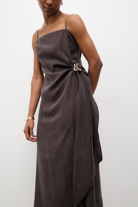 Odzież Answear.LAB sukienka WS26-SUD097 brązowy