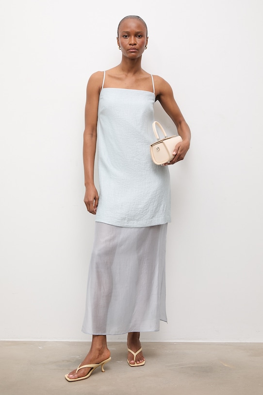 Answear.LAB sukienka WS26-SUD098 niebieski WS26