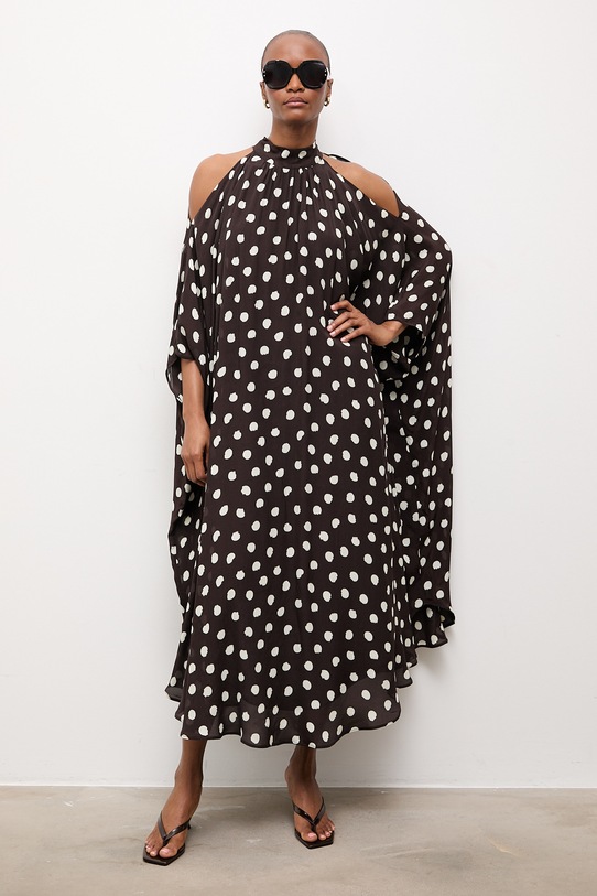 Answear.LAB sukienka brązowy WS26-SUD099