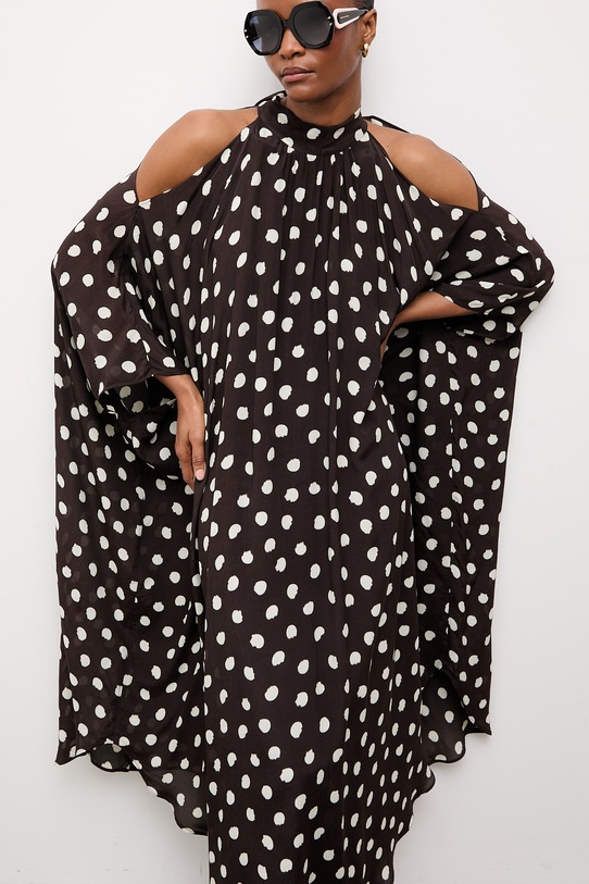 Answear.LAB sukienka WS26-SUD099 brązowy WS26