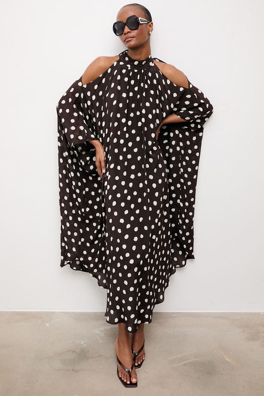 Answear.LAB sukienka brązowy WS26-SUD099