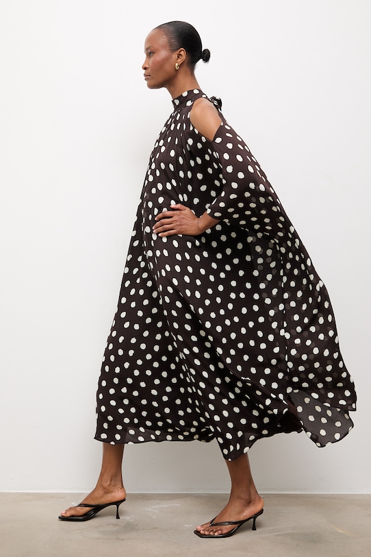 Answear.LAB sukienka WS26-SUD099 brązowy