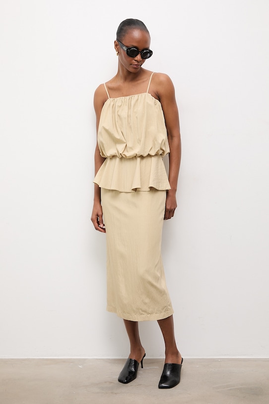 Answear.LAB sukienka żółty WS26-SUD100