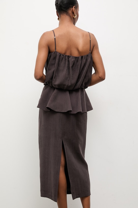 Odzież Answear.LAB sukienka WS26-SUD100 brązowy