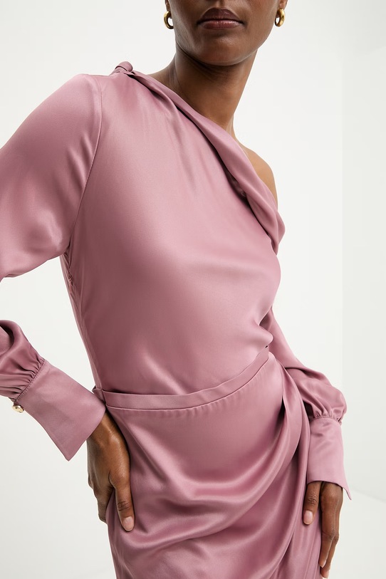 Answear.LAB sukienka letnia WS26-SUD102 różowy