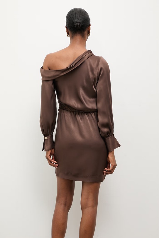 Odzież Answear.LAB sukienka letnia WS26-SUD102 brązowy