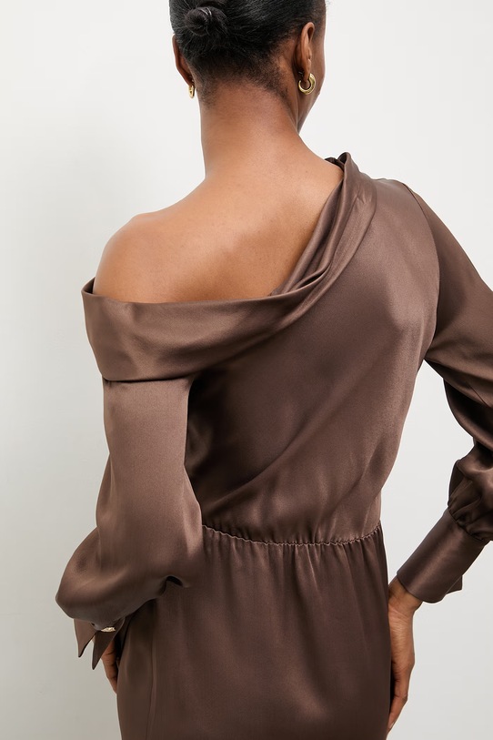 Answear.LAB sukienka letnia WS26-SUD102 brązowy