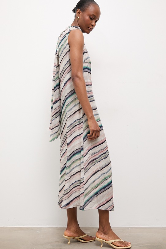 Answear.LAB sukienka z wiskozy beżowy WS26-SUD104