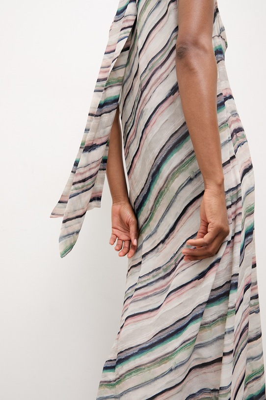 Answear.LAB sukienka z wiskozy WS26-SUD104 beżowy