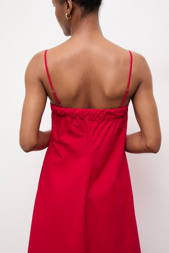 Answear.LAB sukienka bawełniana WS26-SUD105 czerwony