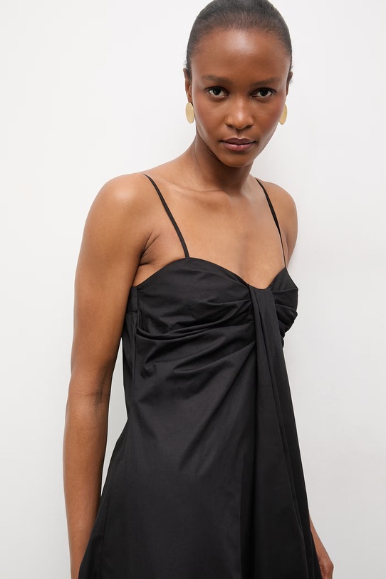 Answear.LAB sukienka bawełniana WS26-SUD105 czarny