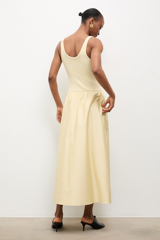 Odzież Answear.LAB sukienka letnia bawełniana WS26-SUD106 żółty