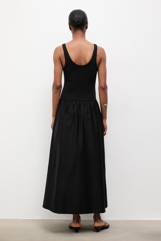 Answear.LAB sukienka letnia bawełniana WS26-SUD106 czarny WS26