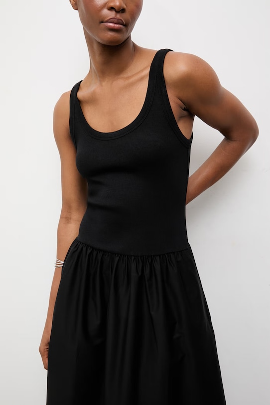 Odzież Answear.LAB sukienka letnia bawełniana WS26-SUD106 czarny