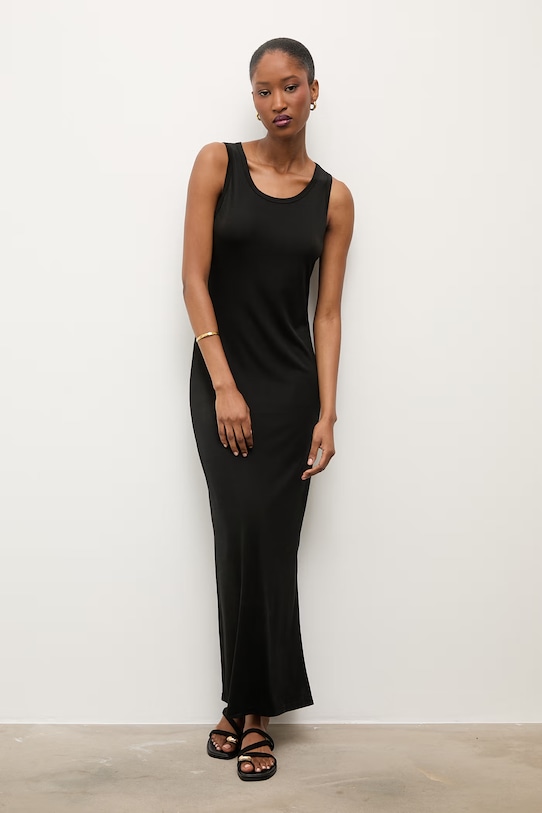 Answear.LAB sukienka z wiskozy czarny WS26-SUD109