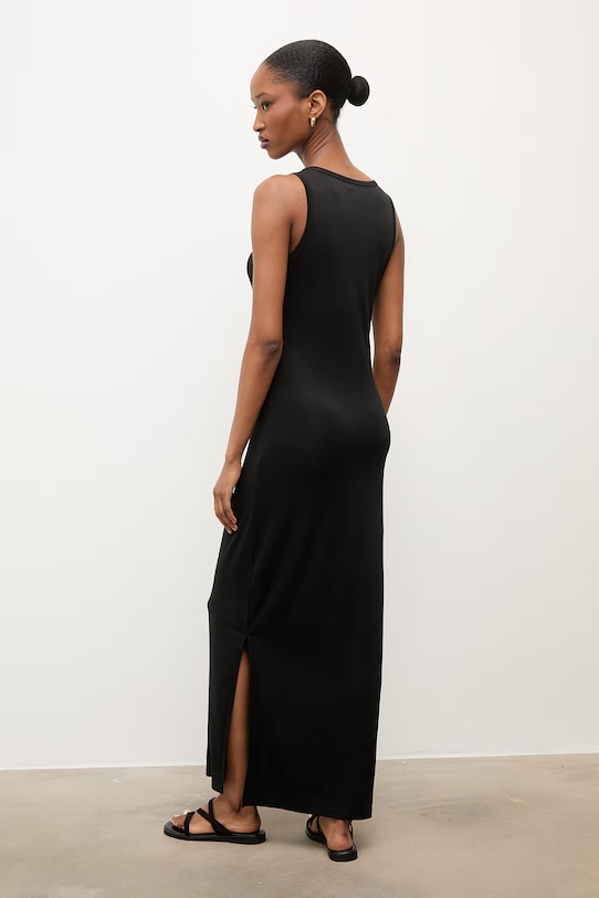 Odzież Answear.LAB sukienka z wiskozy WS26-SUD109 czarny