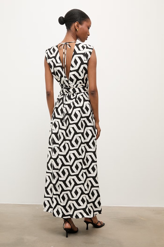 Odzież Answear.LAB sukienka babydoll z wiskozy WS26-SUD110 biały