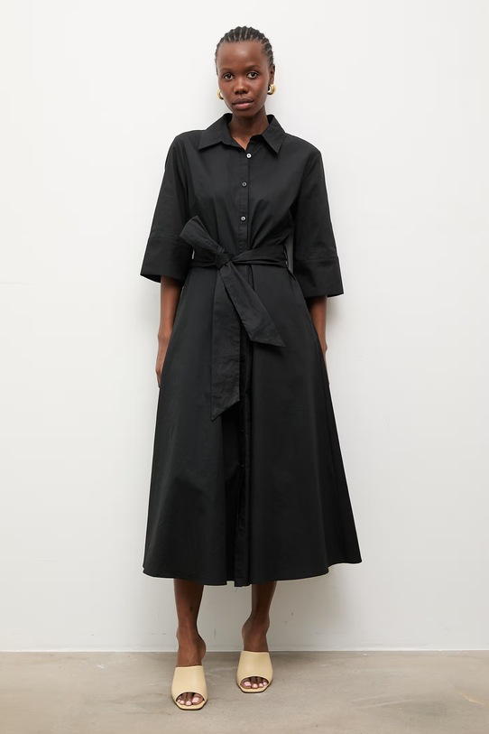 Answear.LAB платье из хлопка WS26-SUD118 чёрный WS26