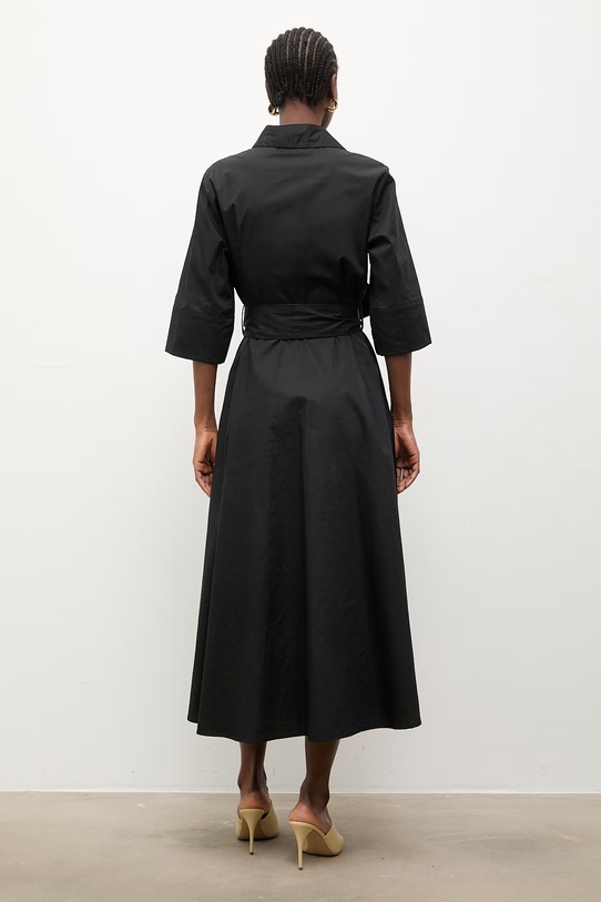 Одежда Answear.LAB платье из хлопка WS26-SUD118 чёрный