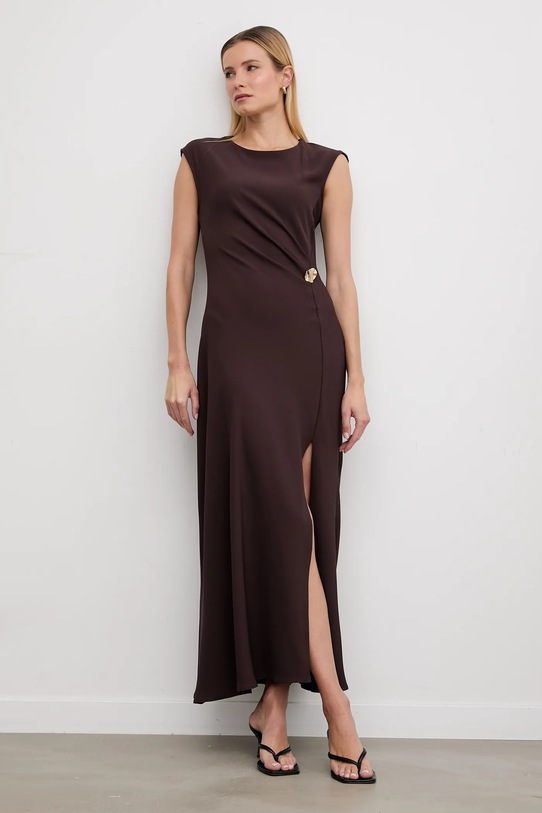 Answear.LAB sukienka ab1321.isr brązowy WS26