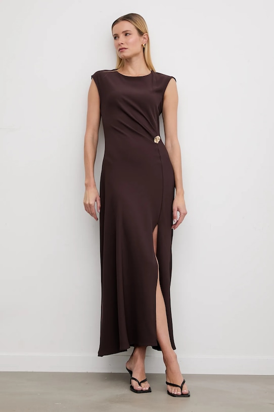Answear.LAB sukienka ab1321.isr brązowy WS26