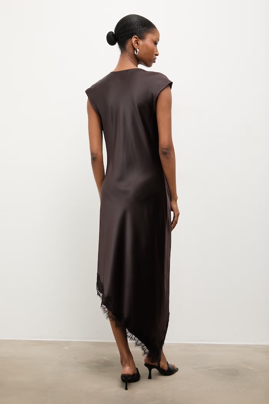 Odzież Answear.LAB sukienka 58352.tok brązowy