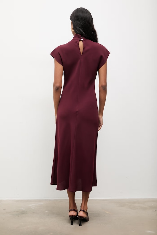 Odzież Answear.LAB sukienka 58266.tok bordowy