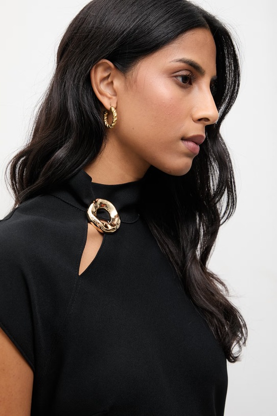 Answear.LAB sukienka 58266.tok czarny