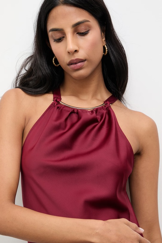 Answear.LAB sukienka bordowy 57524.tok