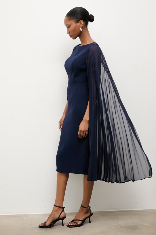 Answear.LAB sukienka granatowy 50935.tok