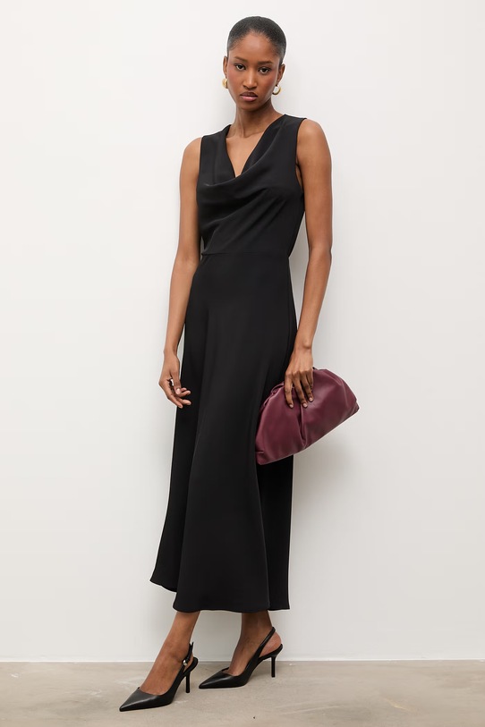 Answear.LAB sukienka WS26-SUD128 czarny WS26