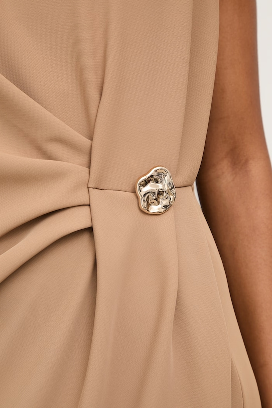 Answear.LAB sukienka WS26-SUD129 brązowy