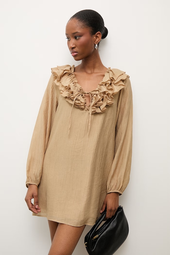 Answear.LAB sukienka beżowy WS26-SUD130