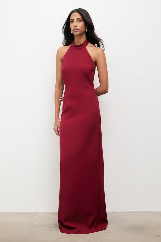 Answear.LAB sukienka 5027.tok bordowy WS26