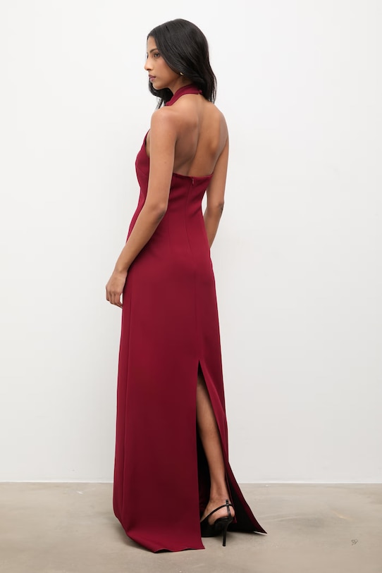 Odzież Answear.LAB sukienka 5027.tok bordowy